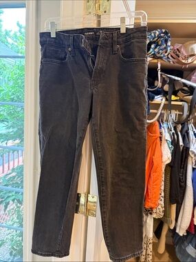 Old Navy Charcoal Black High-Rise Slim Jeans